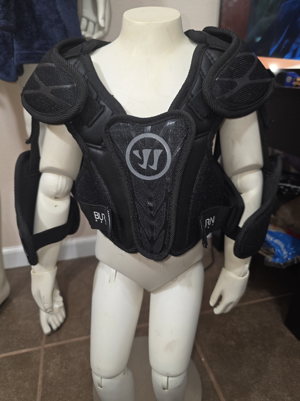 Black Protective Chest and Shoulder Guard